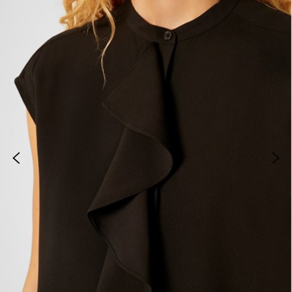 French Connection Front Ruffle Blouse - Picture 2 of 4